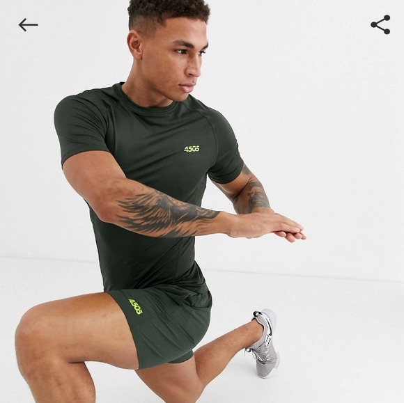 ASOS 4505 Training Shirt Green - Picture 1 of 5